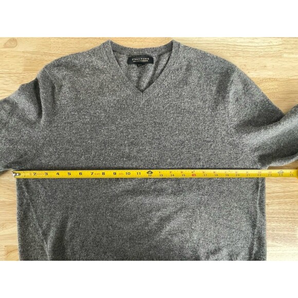 Ethan Pierce 100% 2-Ply Cashmere Dark Gray Sweater Mens XL - Picture 4 of 6